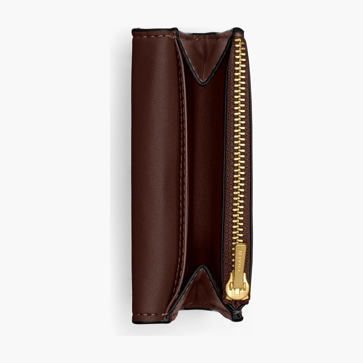 Coach Essential Flap Card Case - Brass/Maple