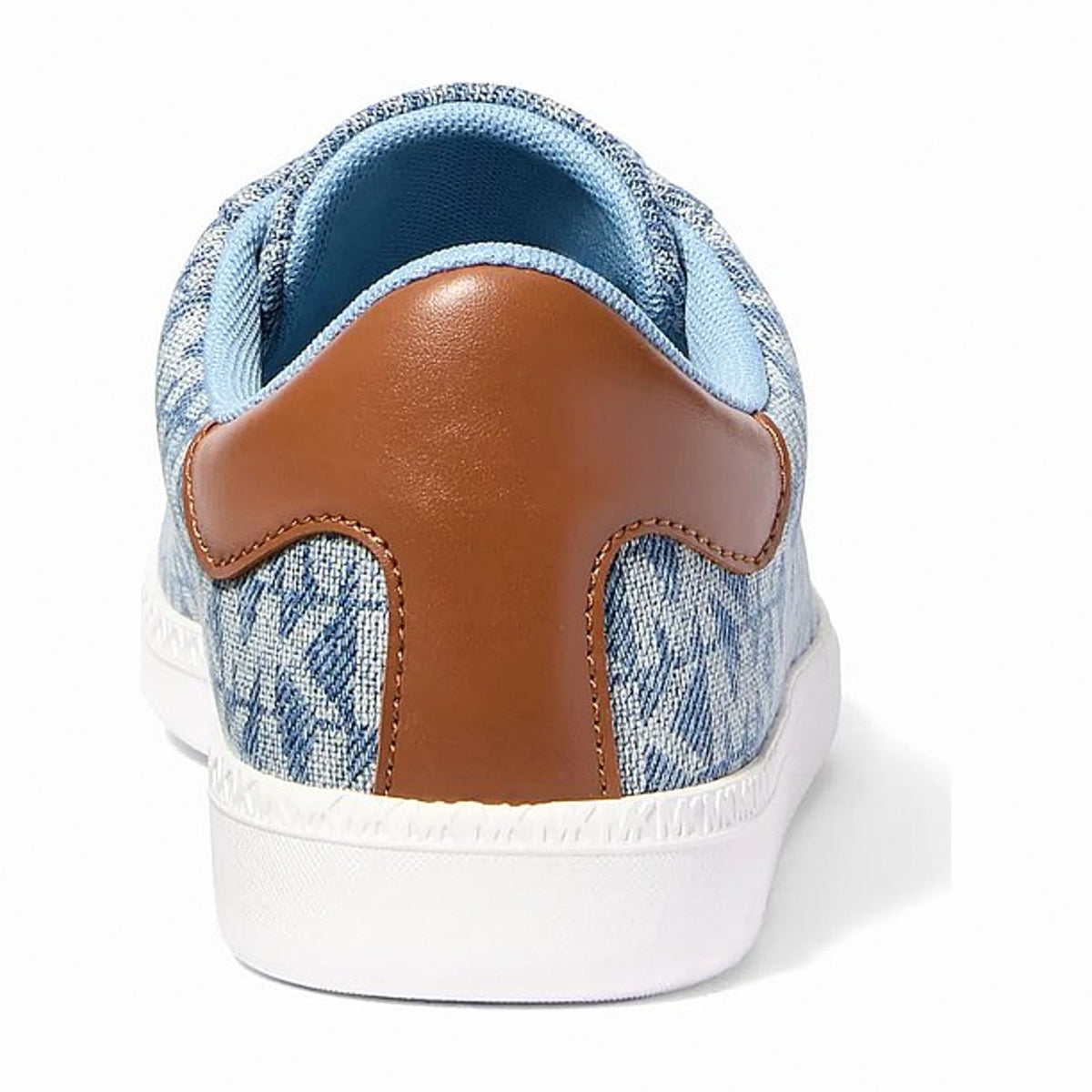 Michael Kors Sammy Signature Logo Print Denim Sneaker - NEW HRZN WSH