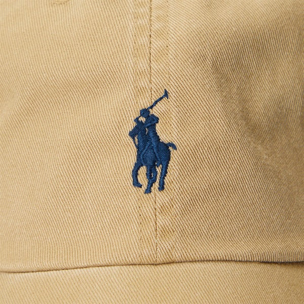 Polo Ralph Lauren The Iconic Cotton Chino Ball Cap - Tan/Newport Navy