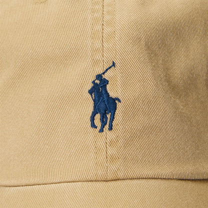 Polo Ralph Lauren The Iconic Cotton Chino Ball Cap - Tan/Newport Navy