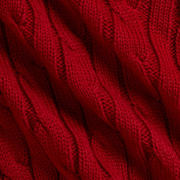 Baby Cable-Knit Cotton Cardigan & Pant - Eaton Red