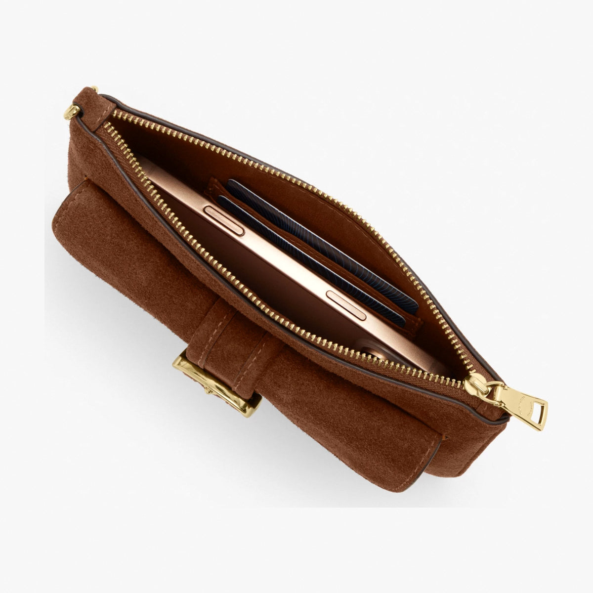Coach Ashton Wristlet - Gold/Warm Brown