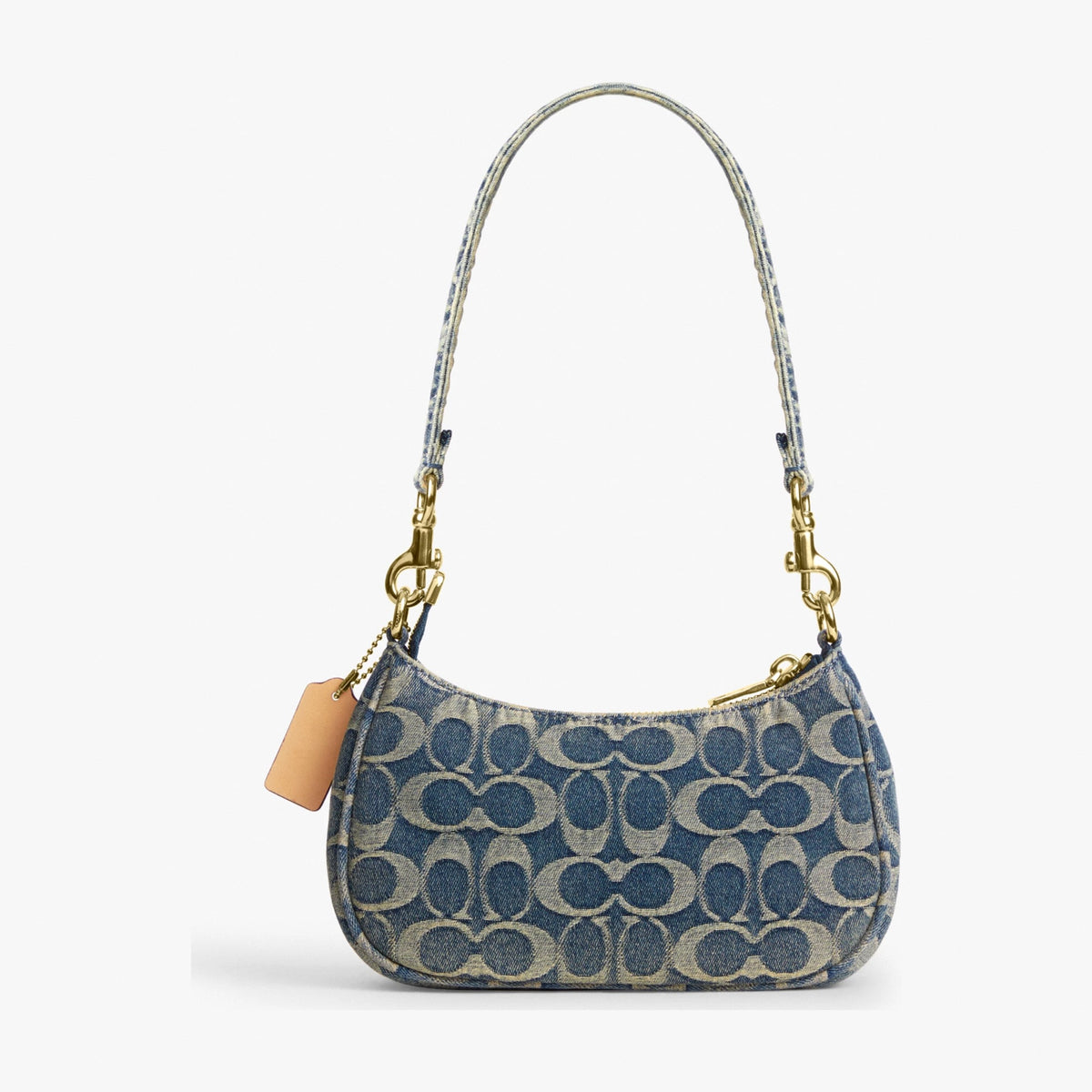 Coach Teri Mini Crossbody Bag In Signature Regenerative Cotton Denim - Gold/Denim