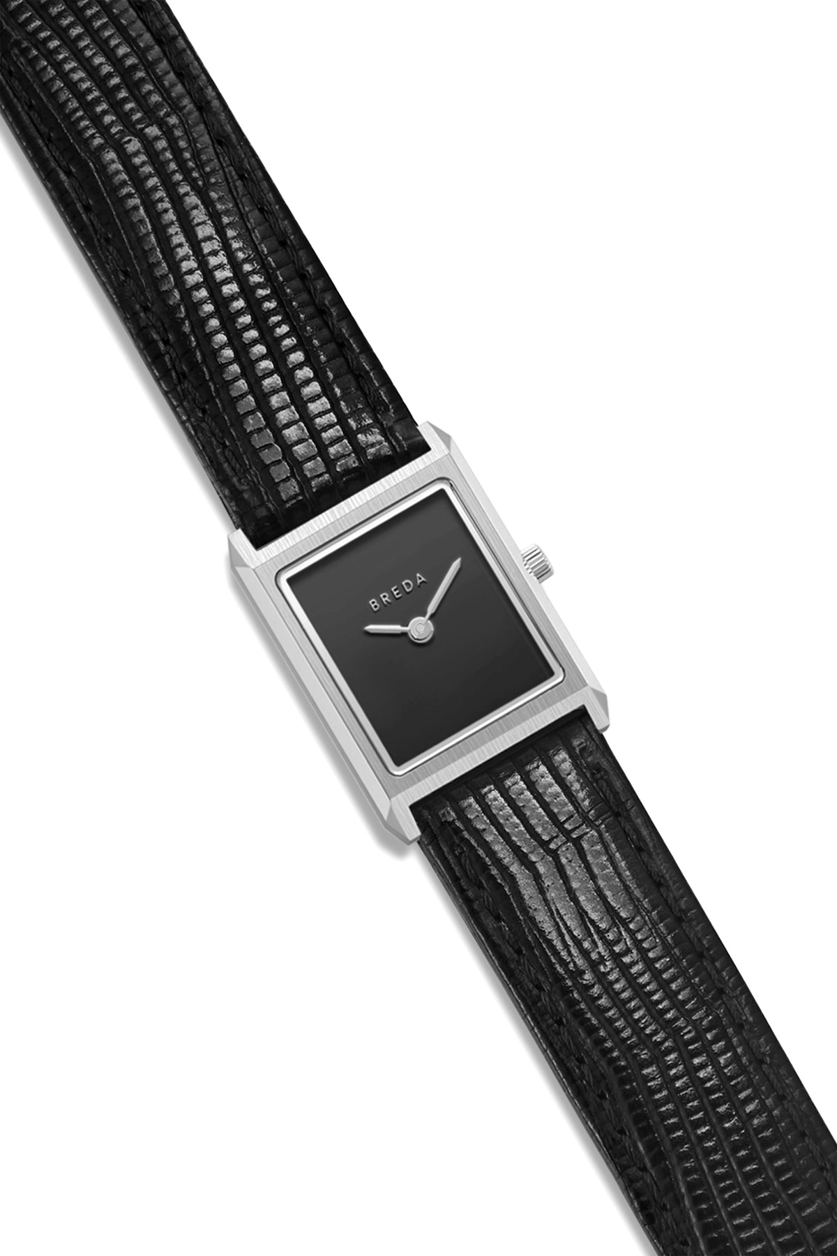 BREDA Virgil (Lizard Embossed) - Silver/Black/Midnight