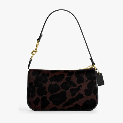 Coach Nolita 19 In Haircalf With Leopard Print - Gold/Dark Leopard