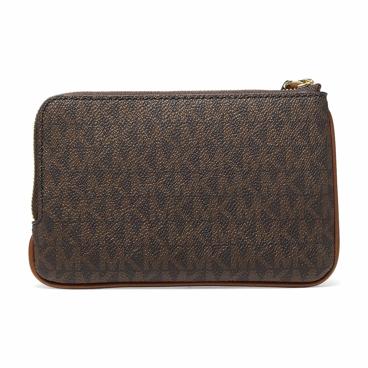 Michael Kors Jet Set Travel Small Signature Logo Wristlet - BROWN