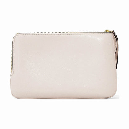 Michael Kors Jet Set Travel Small Crackled Wristlet - LT CREAM