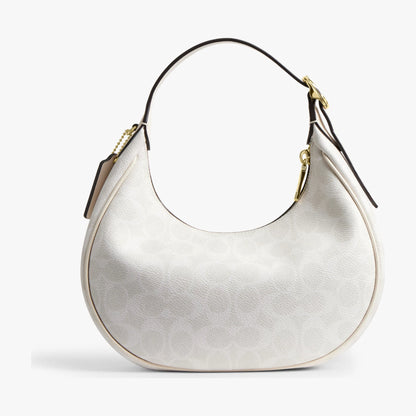 Coach Emily Shoulder Bag In Signature Canvas - Gold/White/Chalk