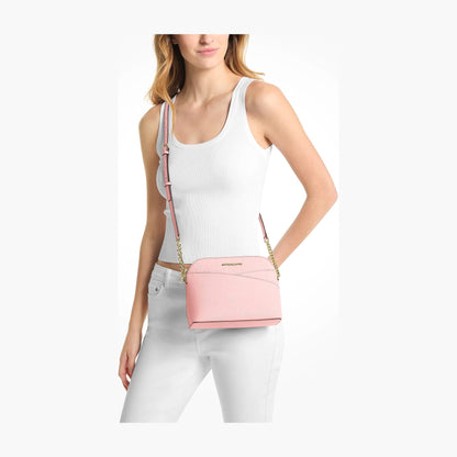Michael Kors Jet Set Travel Medium Dome Crossbody Bag - POWDER BLUSH