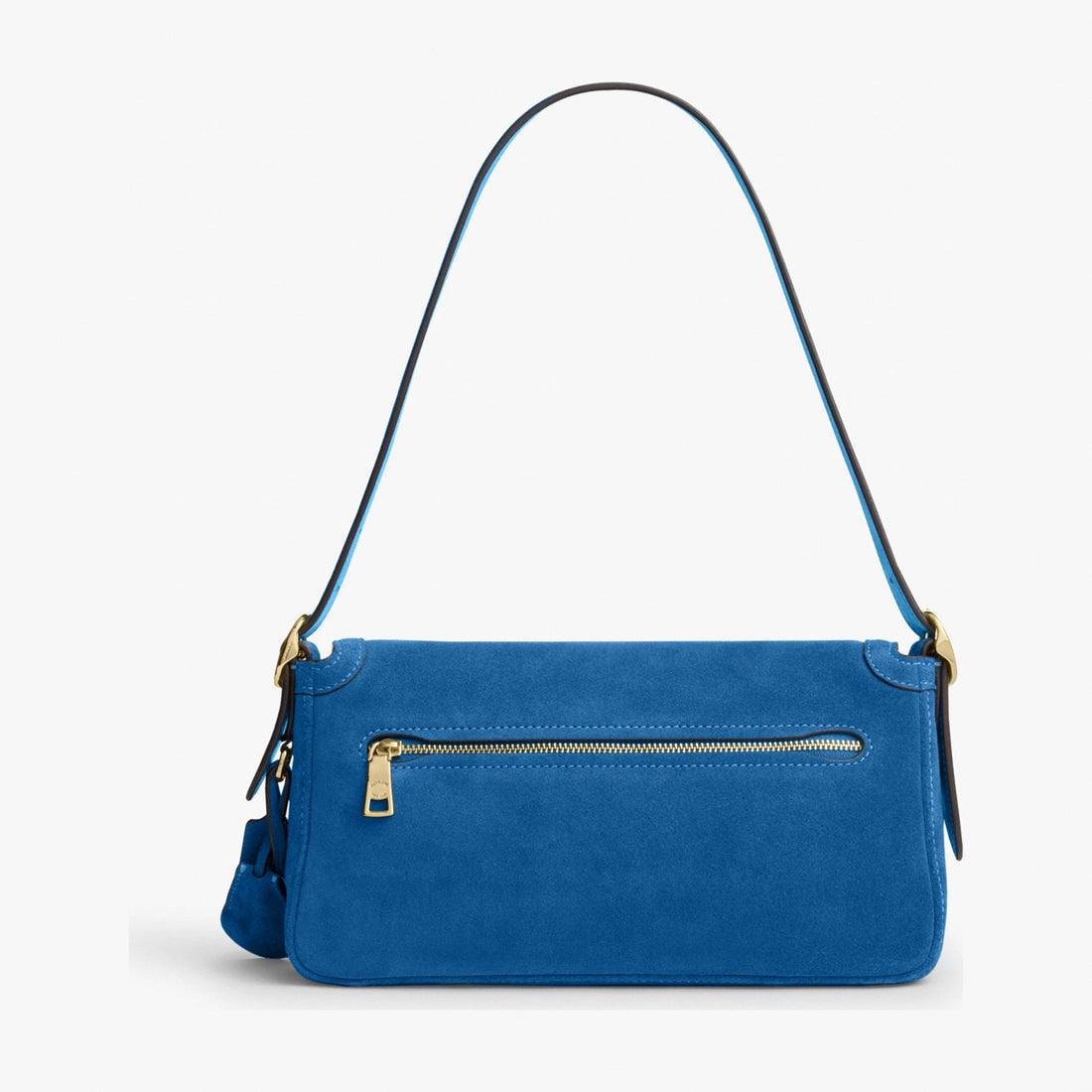 Coach Etta Small Flap Shoulder Bag - Gold/Blue Jay