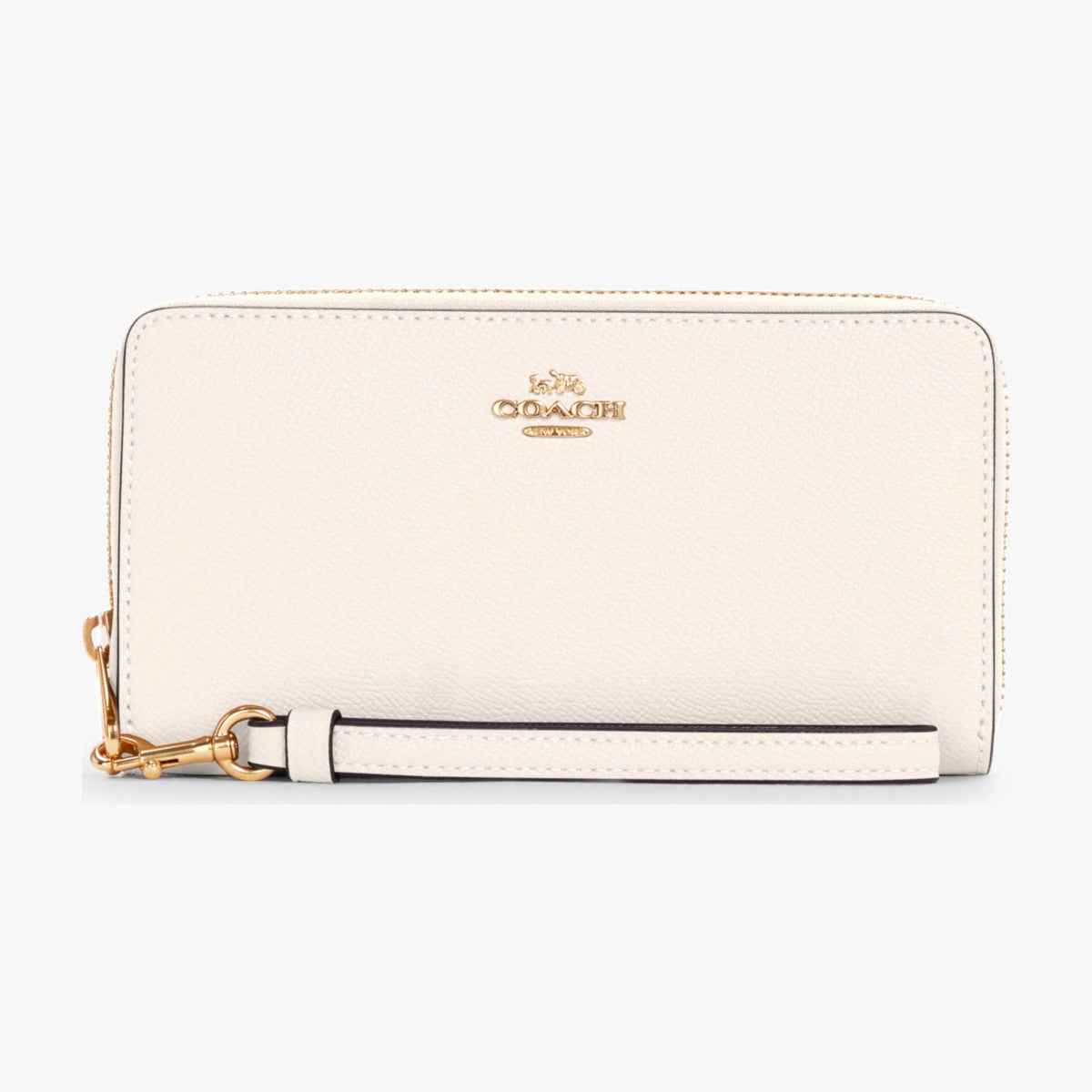 Coach Long Zip Around Wallet - Gold/Chalk