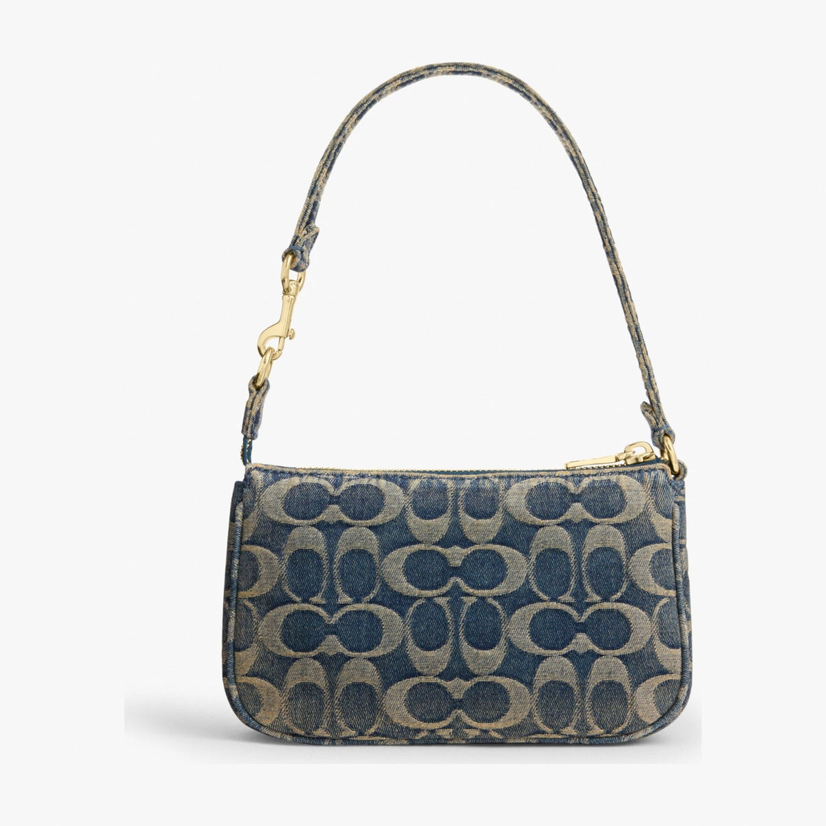 Coach Nolita 19 In Signature Regenerative Cotton Denim - Gold/Denim