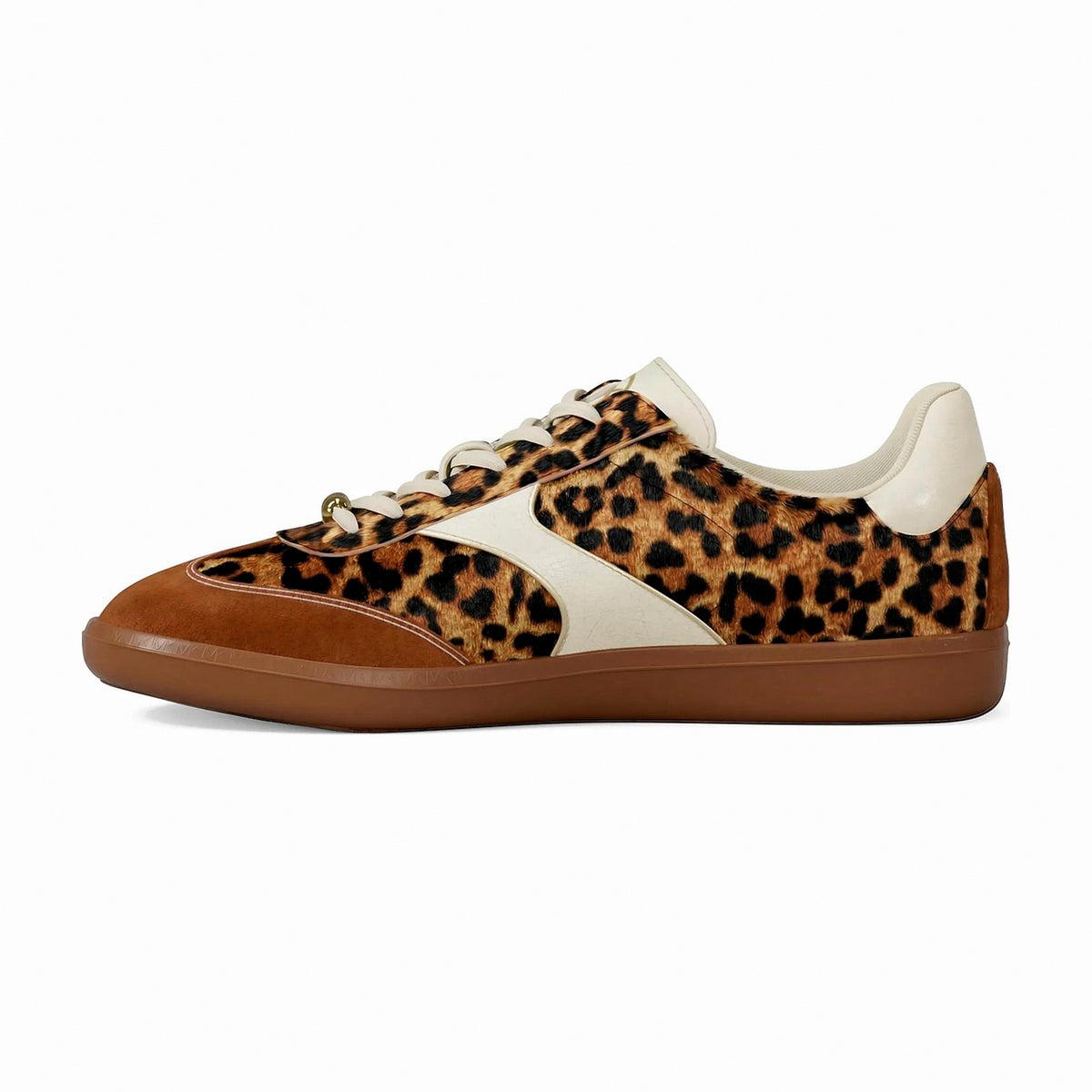 Michael Kors Sammy Leopard Print Calf Hair Sneaker - DK CAMEL MLT