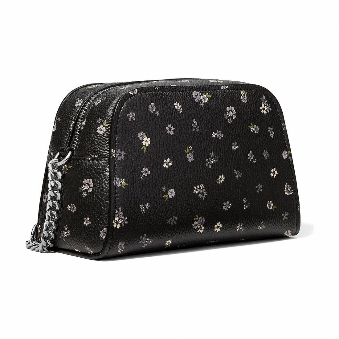 Michael Kors Ashton Extra-Small Floral Printed Camera Crossbody Bag - BLACK