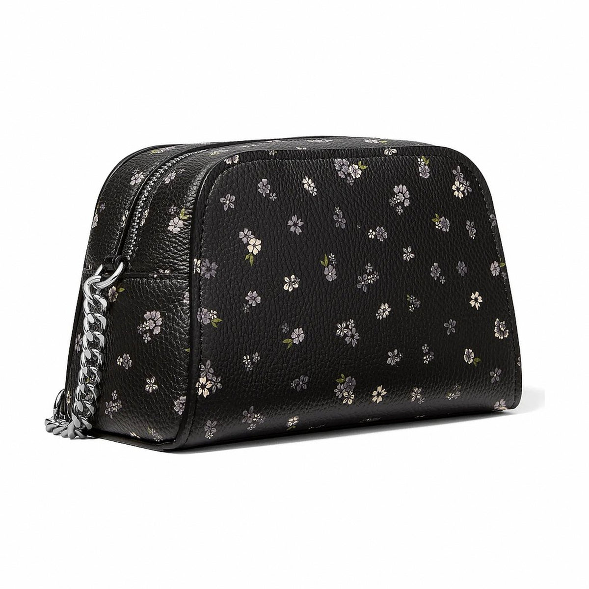 Michael Kors Ashton Extra-Small Floral Printed Camera Crossbody Bag - BLACK