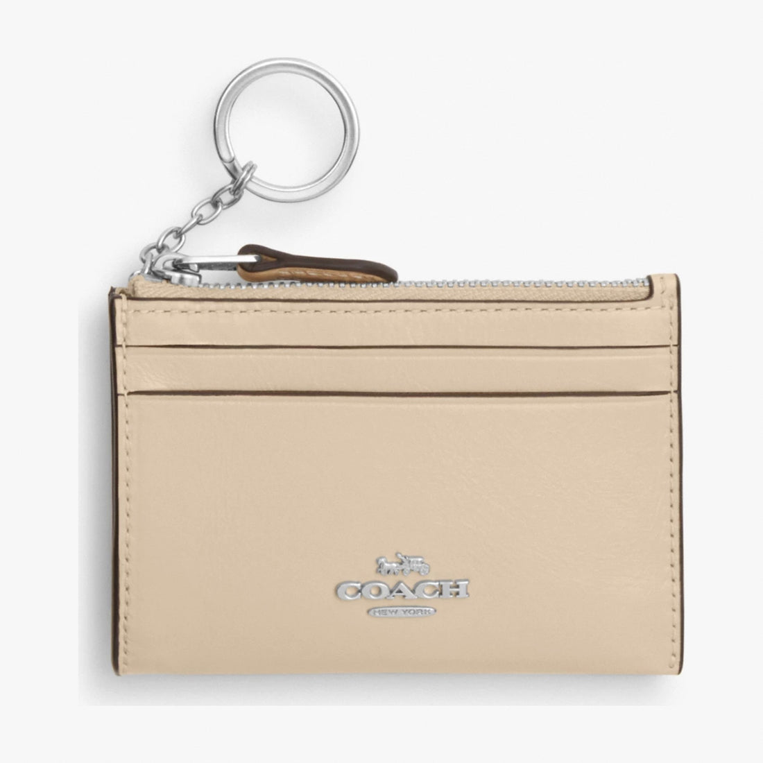 Coach Mini Skinny ID Case - Silver/Ivory