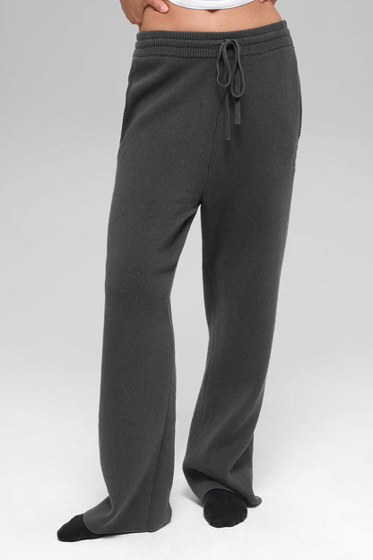 Alo Yoga Scholar Straight Leg Sweatpant - Anthracite