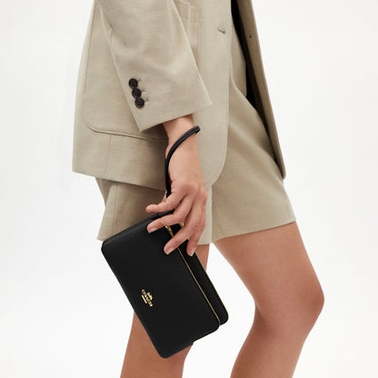 Coach Double Zip Wallet - Gold/Black