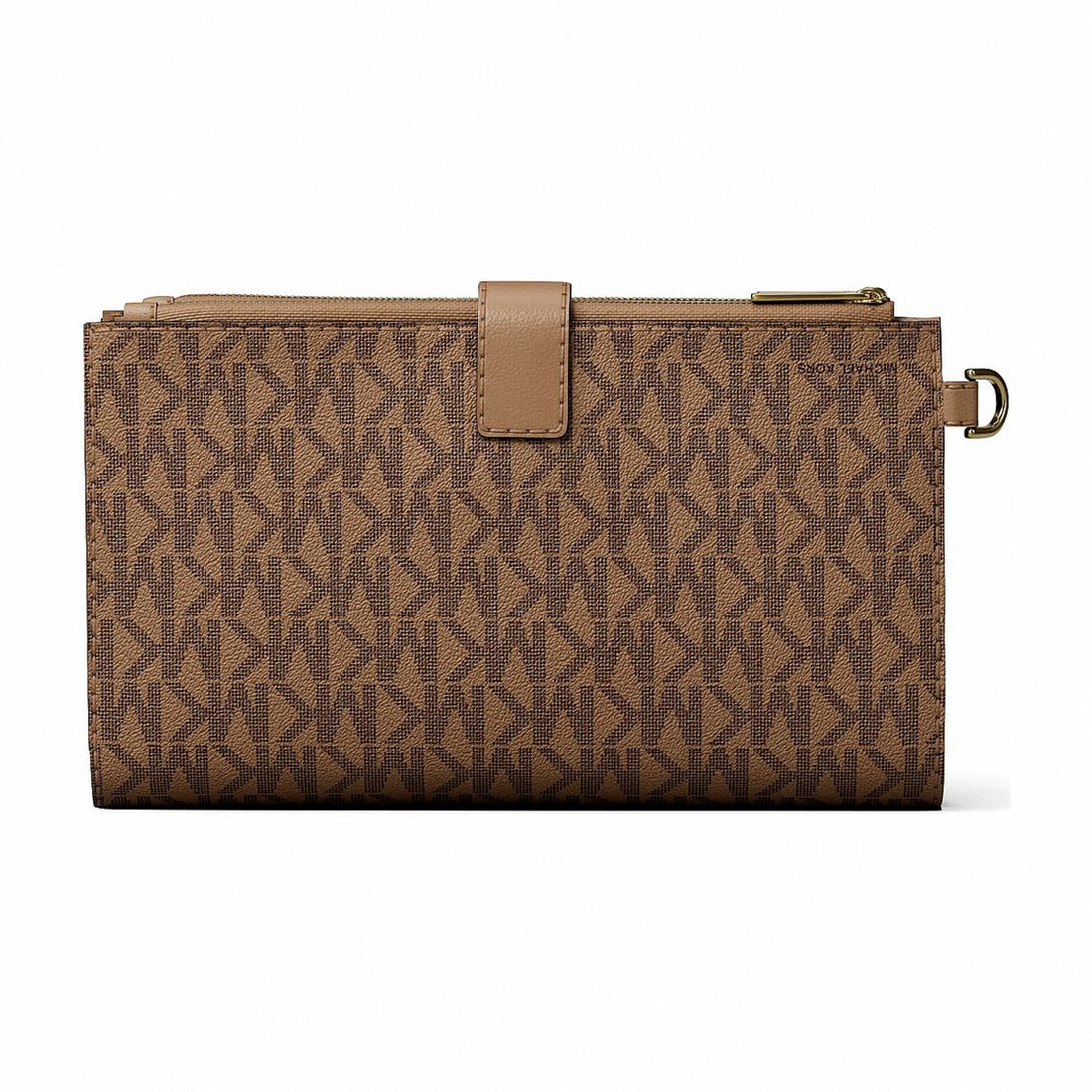 Michael Kors Jet Set Large Signature Logo Wristlet - CAMEL