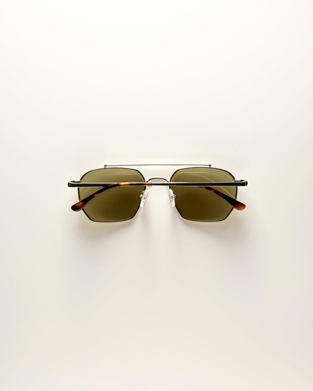 VEHLA Bowie Sunglasses - Silver/Khaki