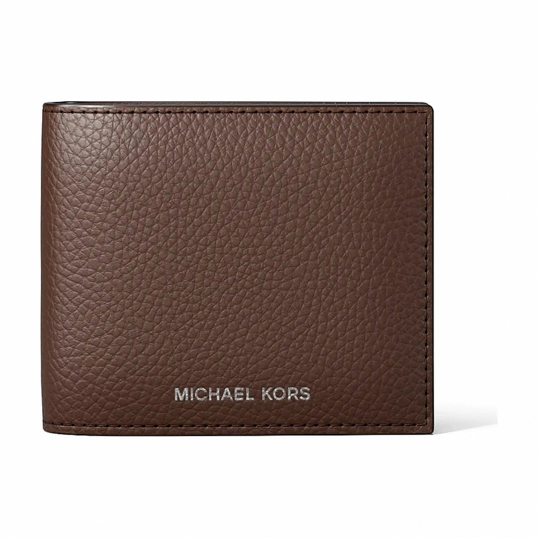 Michael Kors Cooper Pebbled Leather Billfold Wallet With Passcase - NUTMEG