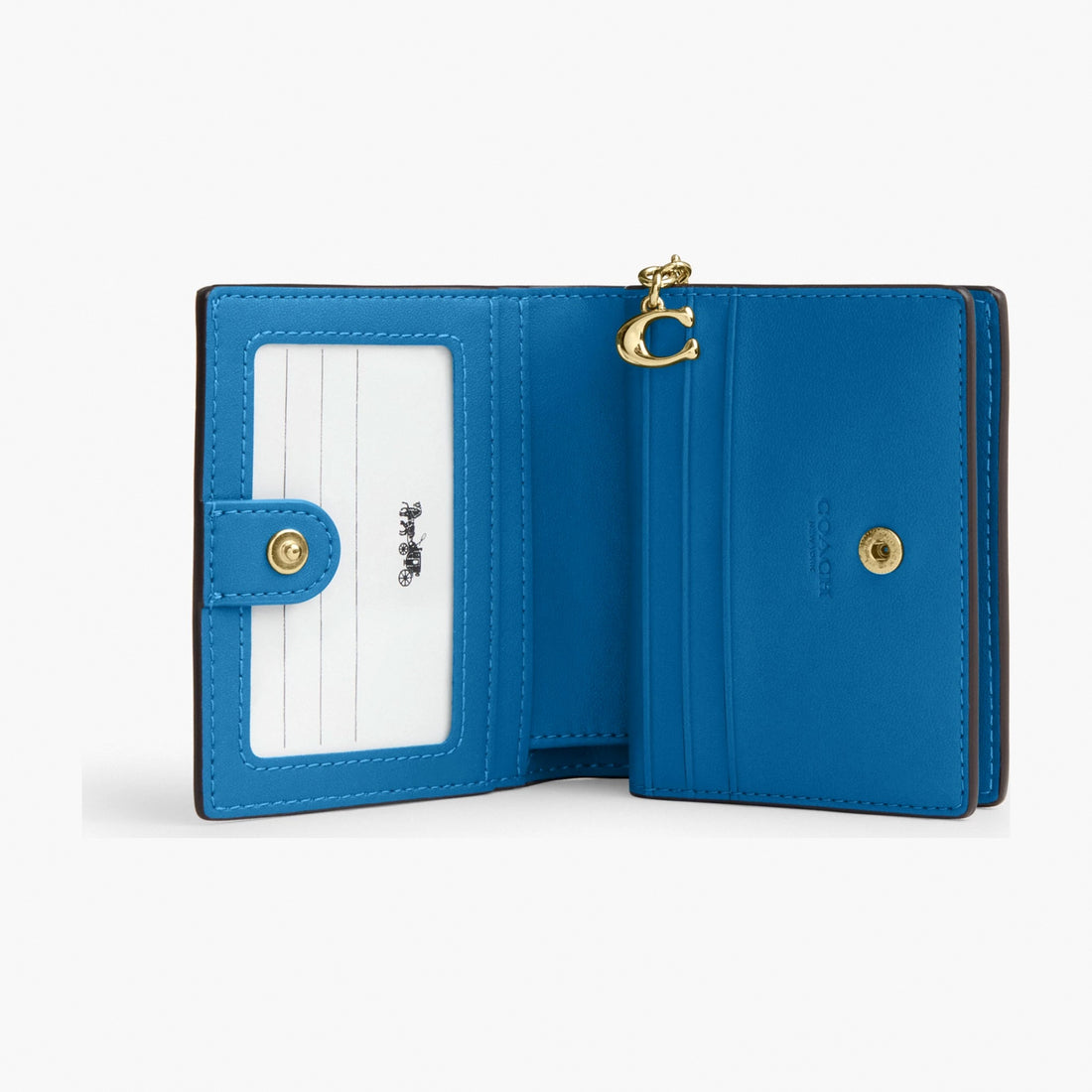 Coach Snap Wallet - Gold/Blue Jay