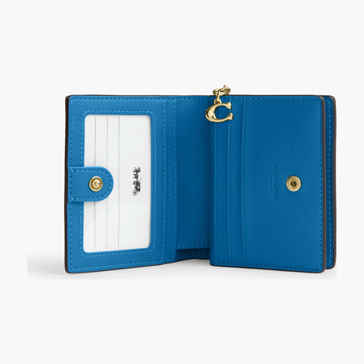 Coach Snap Wallet - Gold/Blue Jay