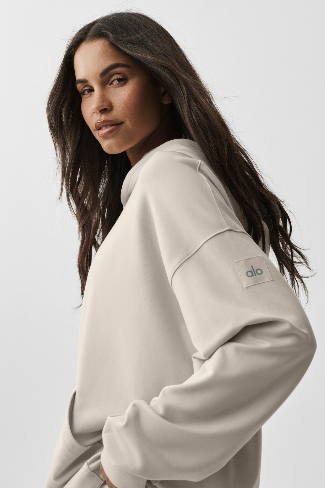 Alo Yoga Double Take Hoodie - Bone