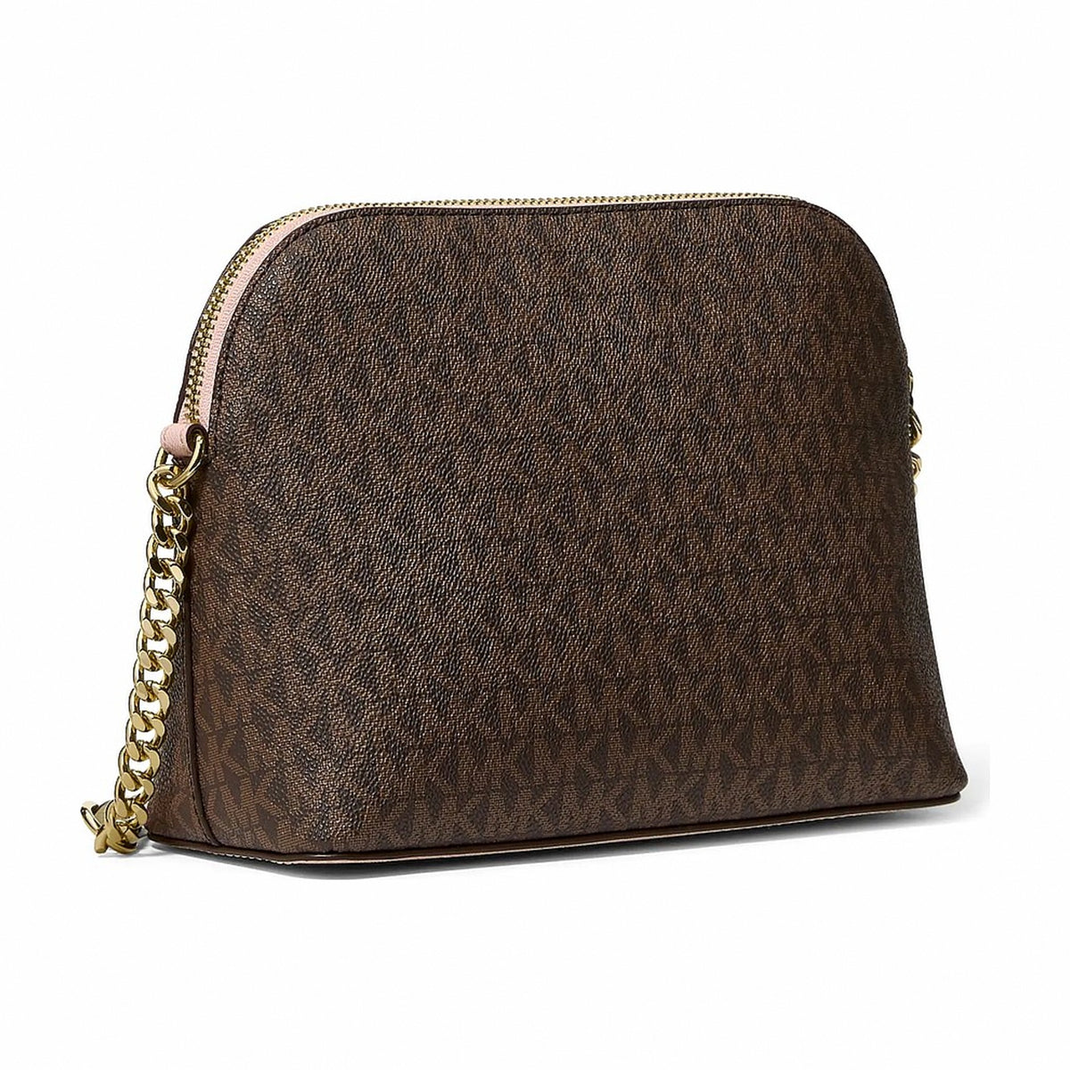 Michael Kors Jet Set Travel Medium Logo Dome Crossbody Bag - POWDER BLUSH