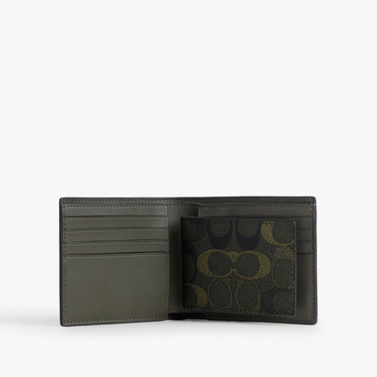 Coach 3-In-1 Wallet In Signature Camo Print - Green