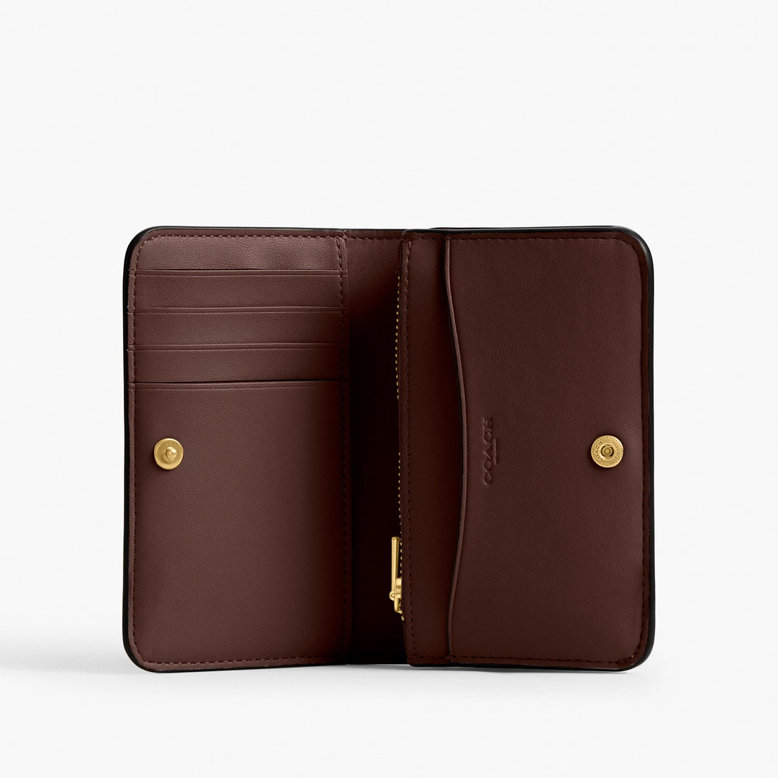 Coach Essential Slim Card Case - Brass/Maple