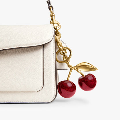 Coach Cherry Bag Charm - Brass/Red Apple