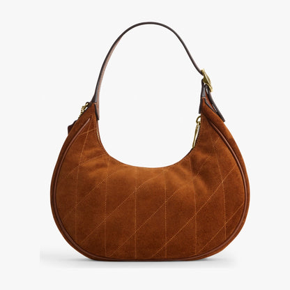 Coach Emily Shoulder Bag With Quilting - Gold/Warm Brown