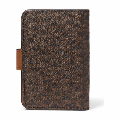 Michael Kors Jet Set Travel Small Signature Logo Billfold Wallet - BROWN