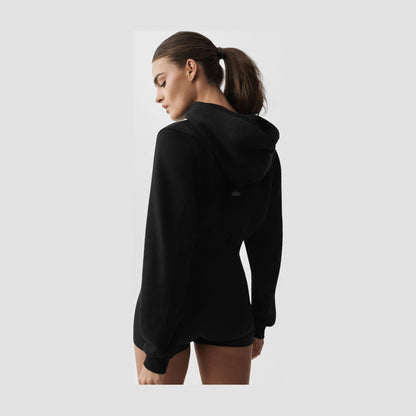 Alo Yoga Sweet Escape Zip Up Hoodie - Black