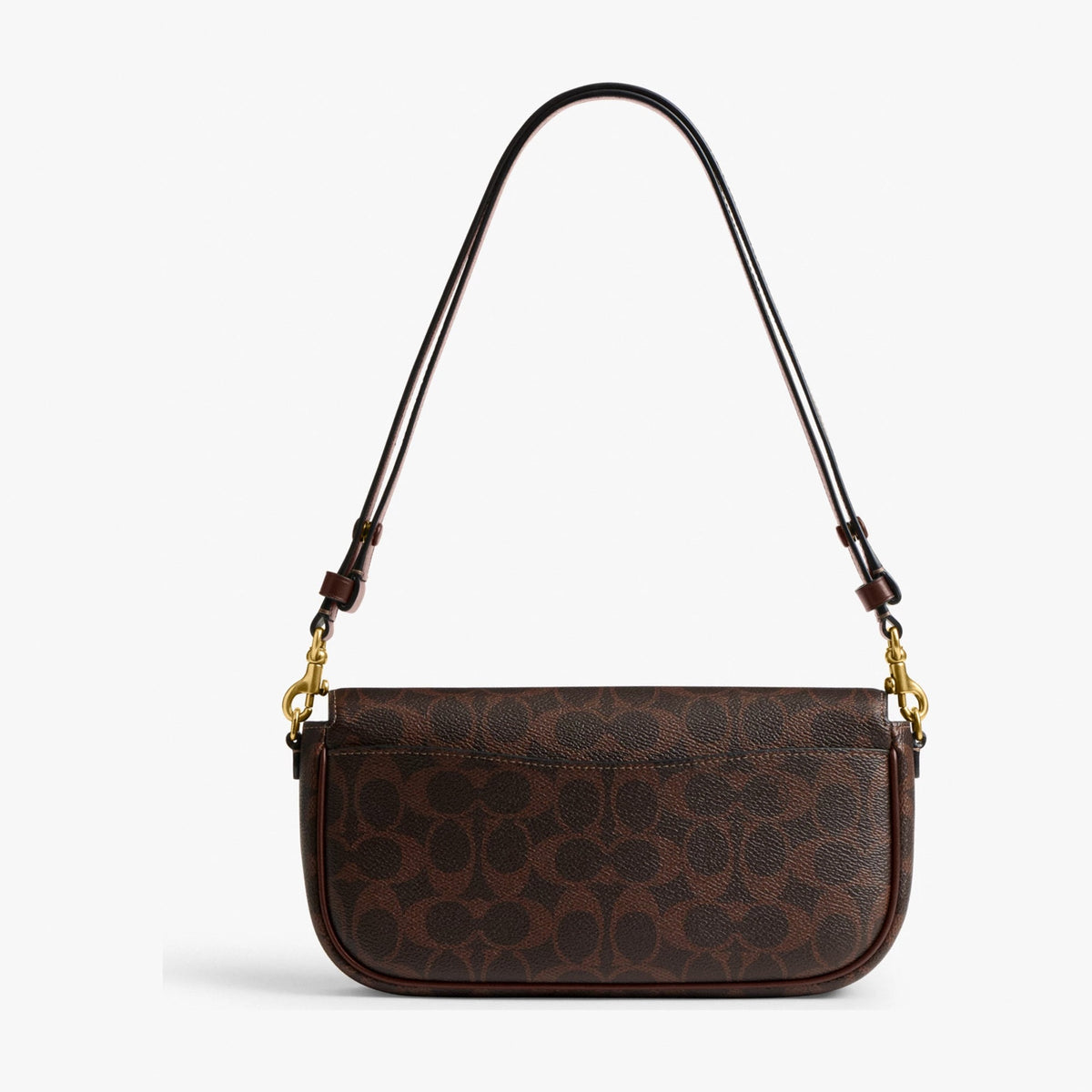 Coach Brook Flap Chain Bag In Signature Canvas - Brass/Maple