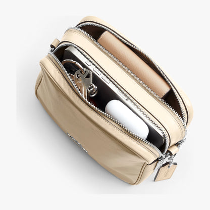 Coach Mini Carey Crossbody Bag - Silver/Ivory