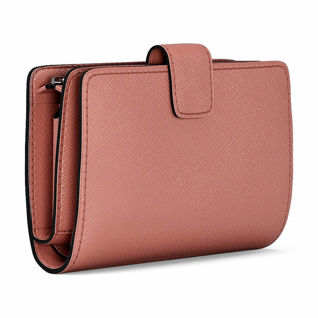Michael Kors Medium Saffiano Leather Wallet - SUNSET ROSE