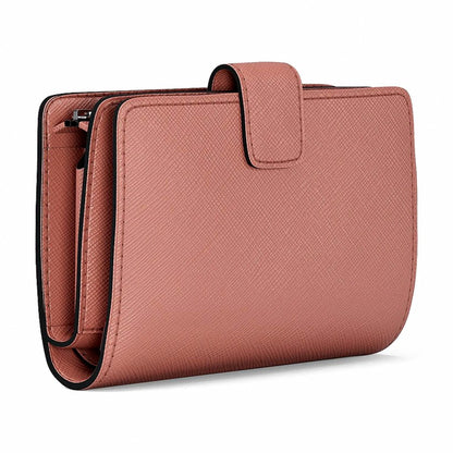 Michael Kors Medium Saffiano Leather Wallet - SUNSET ROSE