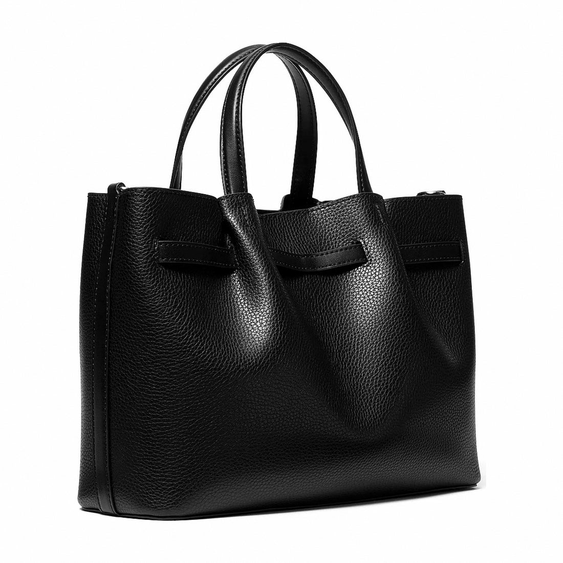 Michael Kors Carson Medium Pebbled Leather Satchel - BLACK