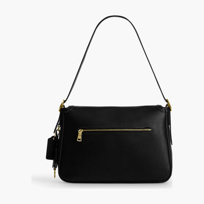 Coach Etta Flap Bag - Gold/Black