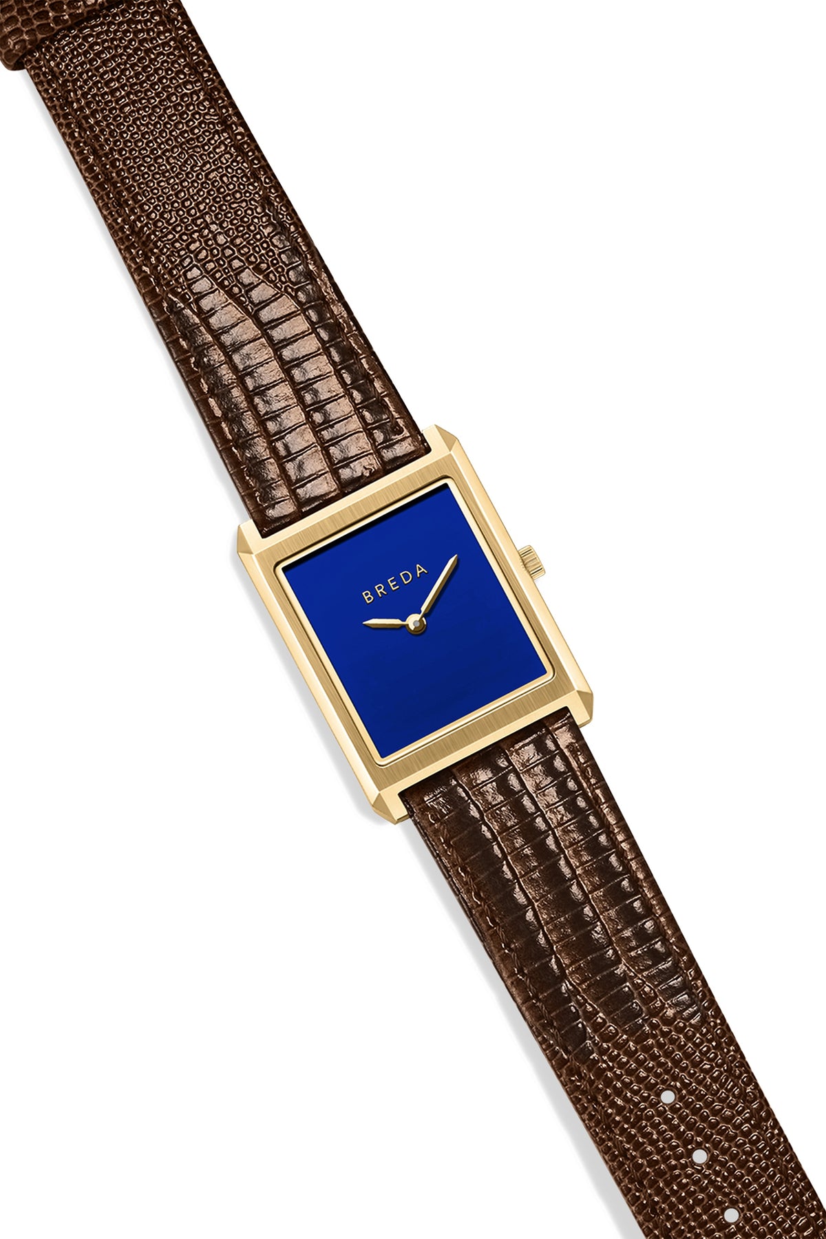 BREDA Virgil (Lizard Embossed) - Gold/Brown/Cobalt