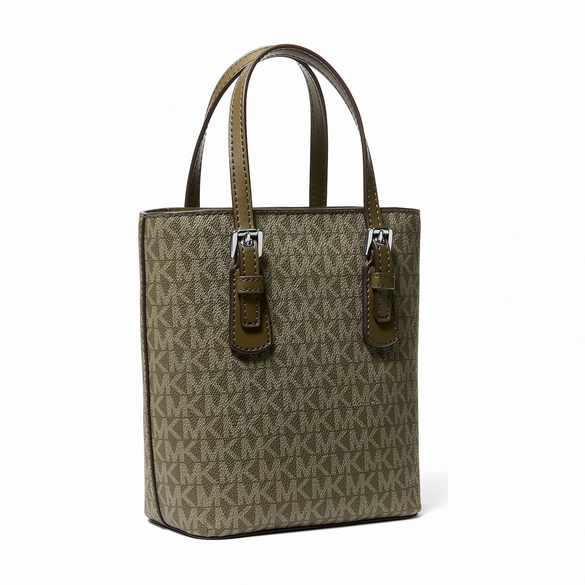 Michael Kors Voyager Extra-Small Signature Logo Convertible Crossbody Bag - OLIVE