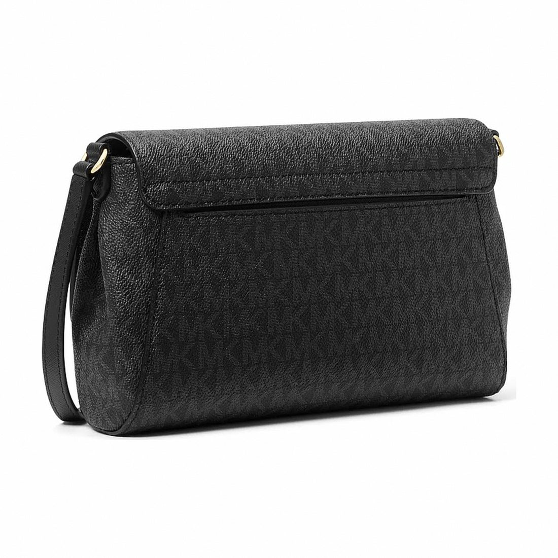Michael Kors Medium Signature Logo Convertible Crossbody Bag - BLACK