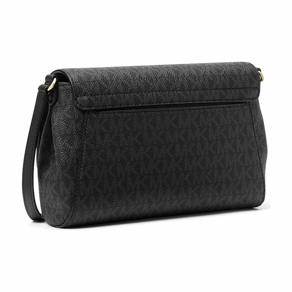 Michael Kors Medium Signature Logo Convertible Crossbody Bag - BLACK