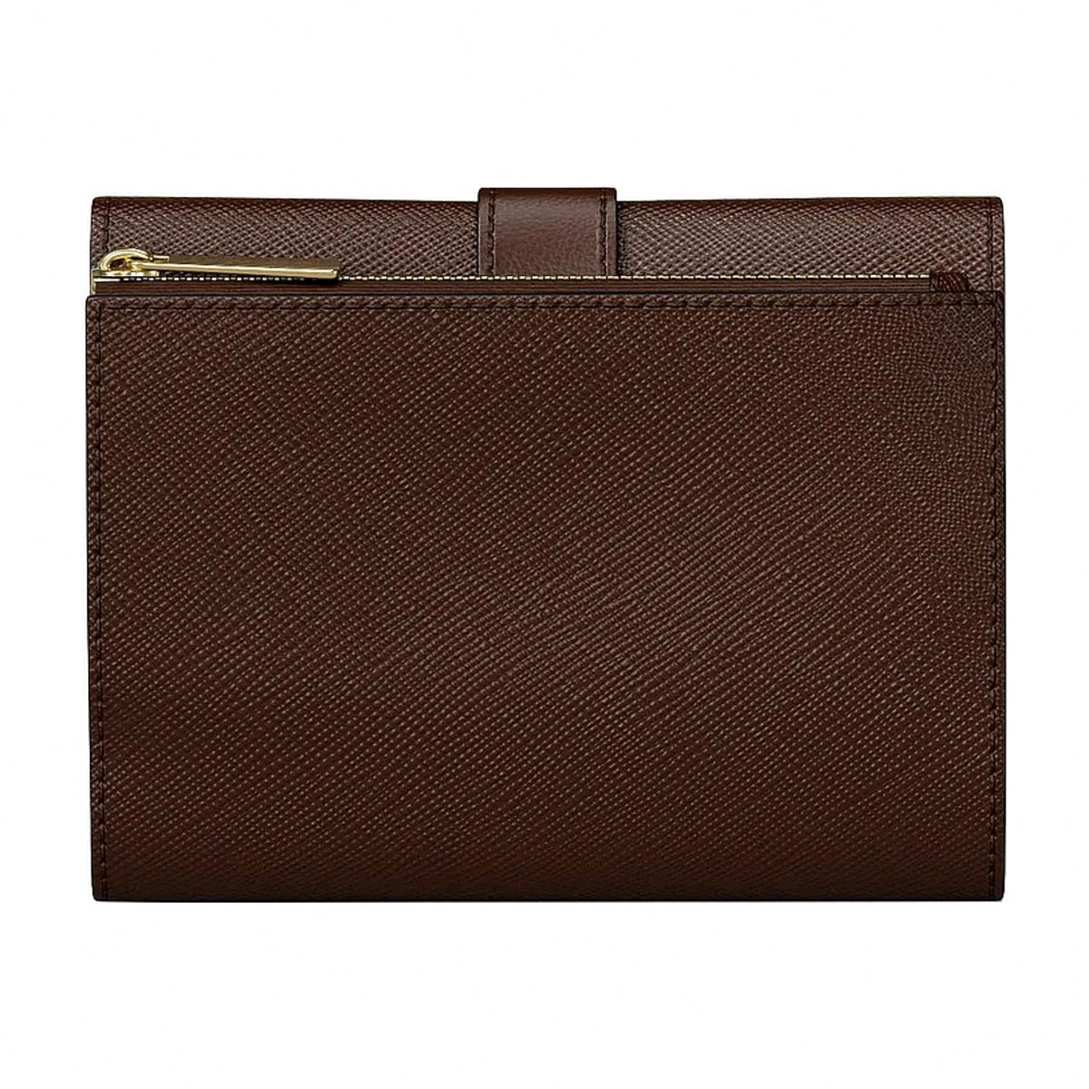 Michael Kors Greenwich Medium Saffiano Leather Trifold Wallet - NUTMEG