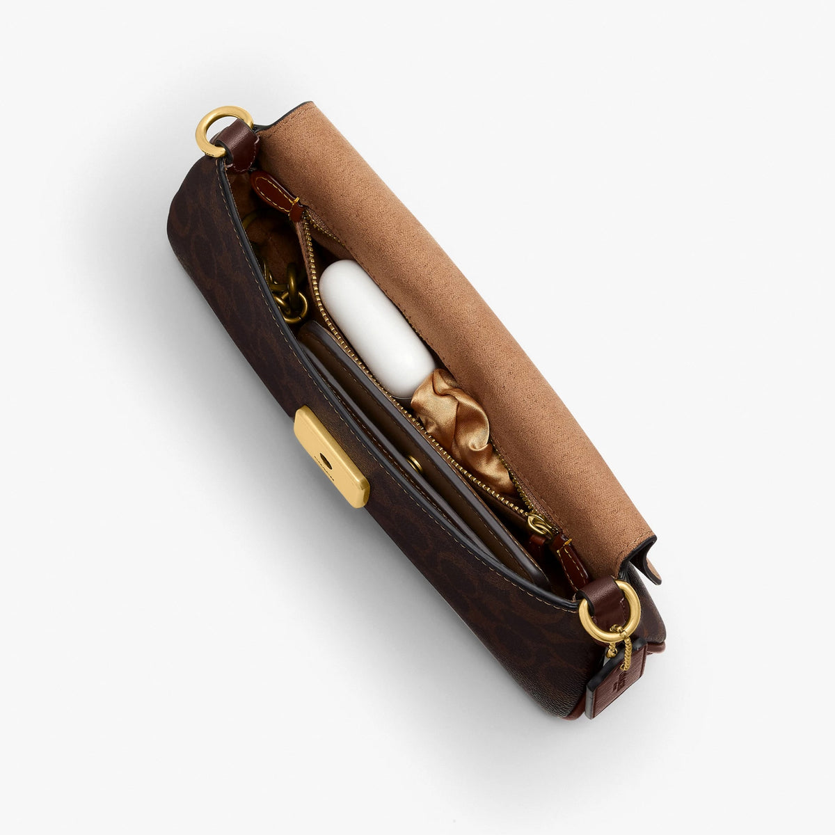 Coach Jet Shoulder Bag In Signature Canvas - Brass/Maple