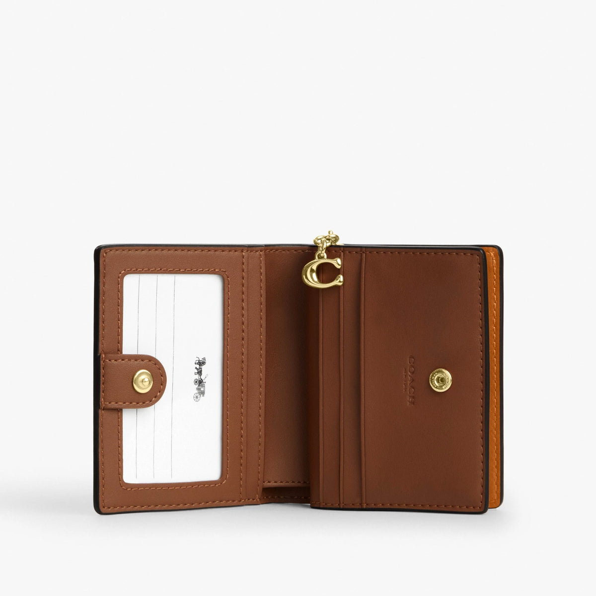 Coach Snap Wallet - Gold/Brown