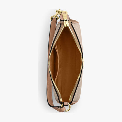 Coach Nolita 19 In Blocked Signature Canvas - Gold/Sand/Tan