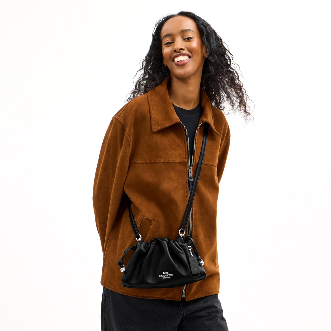 Coach Faye Shoulder Bag - Silver/Black